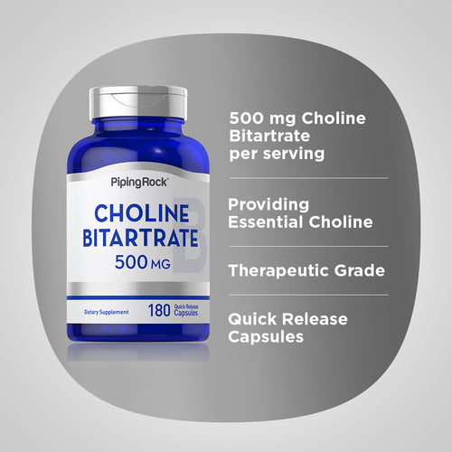 Choline, 500 mg, 180 Quick Release Capsules Benefits