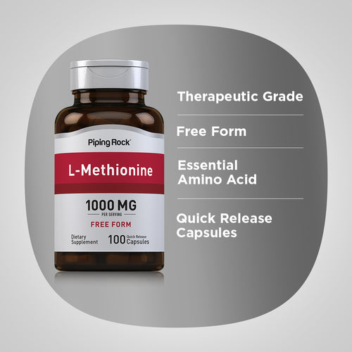 L-Methionine, 1000 mg (per serving), 100 Quick Release Capsules Benefits