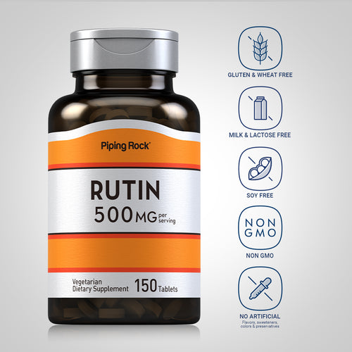 Rutin, 500 mg (per serving), 150 Caplets Dietary Attributes