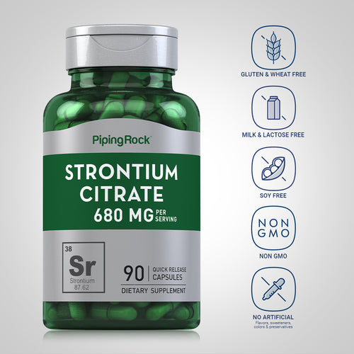 Strontium Citrate, 680 mg (per serving), 90 Quick Release Capsules Attribute