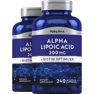 Alpha Lipoic Acid, 200 mg, 240 Quick Release Capsules, 2  Bottles