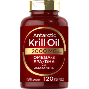 Antarctic Krill Oil, 2000 mg (per serving), 120 Quick Release Softgels