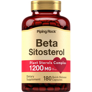 Beta Sitosterol, 1200 mg (per serving), 180 Quick Release Capsules Bottle