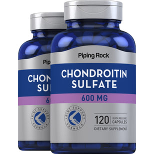 Chondroitin Sulfate, 600 mg, 120 Quick Release Capsules, 2  Bottles
