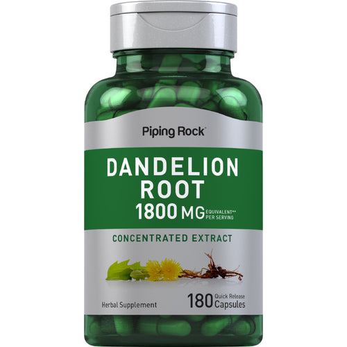 Dandelion Root, 1800 mg (per serving), 180 Quick Release Capsules