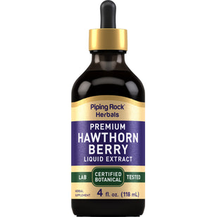 Hawthorn Berry Liquid Extract Alcohol Free, 4 fl oz (118 mL) Dropper Bottle