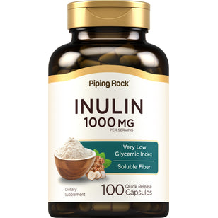 Inulin, 1000 mg (per serving), 100 Quick Release Capsules Bottle