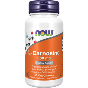 L-Carnosine, 500 mg, 50 Vegetarian Capsules
