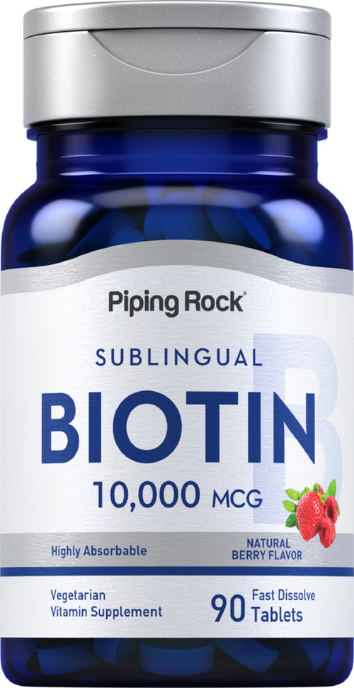 Max Biotin, 10,000 mcg, 90 Fast Dissolve Tablets Bottle