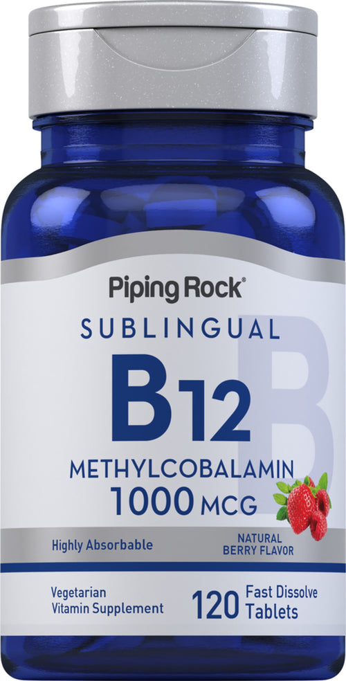 Méthylcobalamine B-12 (sublinguale) 1000 mcg 120 Comprimés à dissolution rapide     