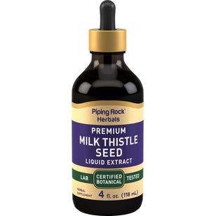 Milk Thistle Liquid Extract Alcohol Free, 4 fl oz (118 mL) Dropper Bottle