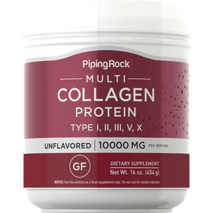 Protéines Multi Collagène 10,000 mg 16 once 454 g Bouteille  