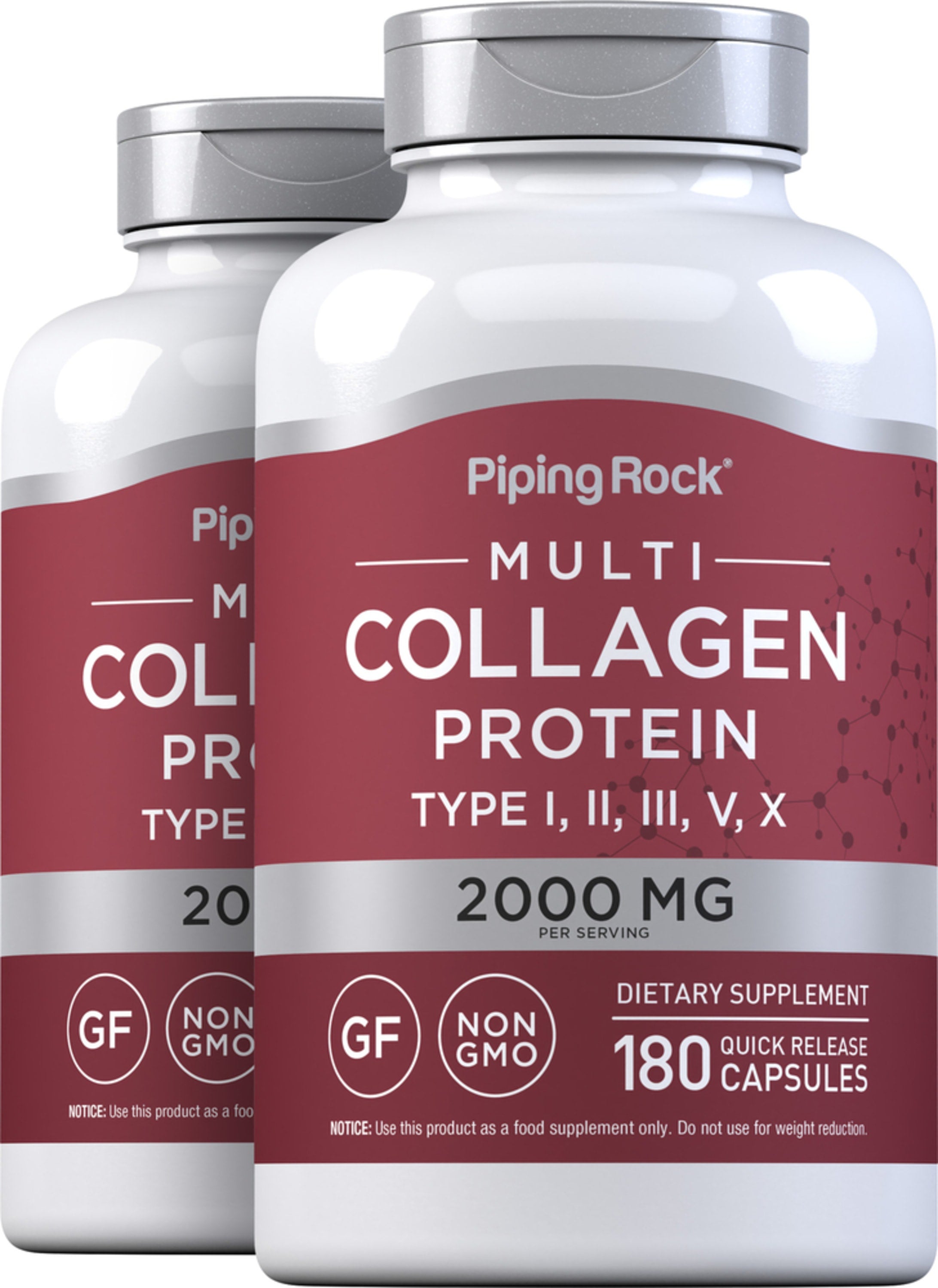 Multi Collagen Protein (Types I, II, III, V, X), 2000 mg (per serving)