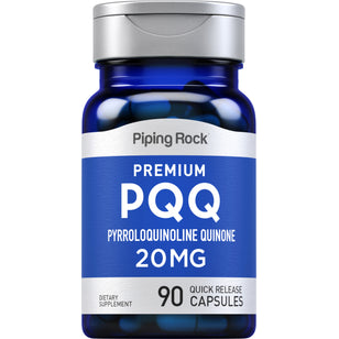 PQQ Pyrroloquinoline Quinone, 20 mg, 90 Quick Release Capsules Bottle