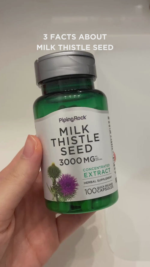 Milk Thistle Seed Extract, 3000 mg (per serving), 100 Quick Release Capsules Video
