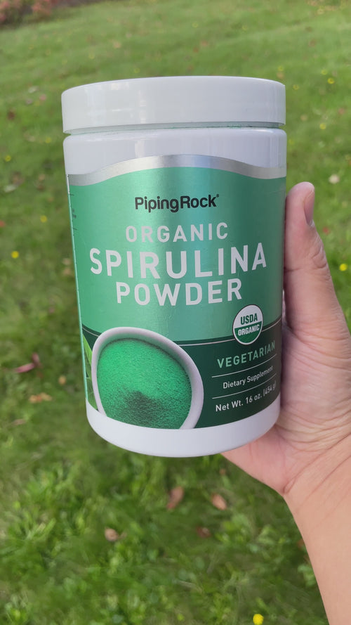 Spirulina Powder (Organic), 16 oz (454 g) Bottle Video 