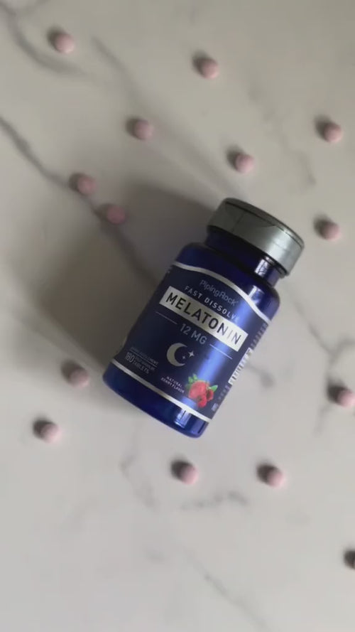 Melatonin Fast Dissolve, 12 mg, 180 Fast Dissolve Tablets Video
