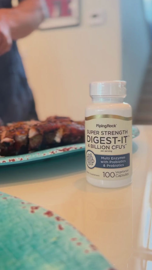 Digest-IT Multi Enzymes Super Strength with Probiotics, 100 Vegetarian Capsules Video