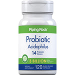 Probiotic Acidophilus 14 Strains 3 Billion Organisms, 120 Quick Release Capsules