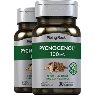Pycnogenol, 100 mg, 30 Quick Release Capsules, 2  Bottles