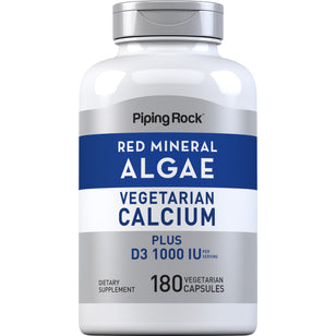 Algues minérales rouges (calcium à base de plantes Aquamin) 180 Gélules végétales       