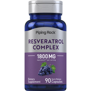 Resveratrol Complex, 1800 mg (per serving), 90 Quick Release Capsules