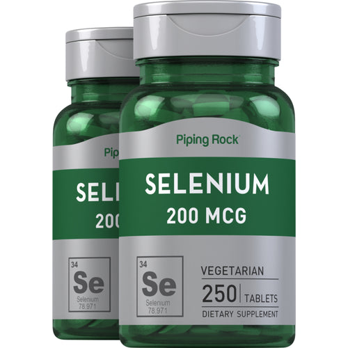 Selenium, 200 mcg, 250 Tablets, 2  Bottles