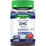 Zinc Gummies (Natural Mixed Berry), 50 mg (per serving), 60 Vegan Gummies