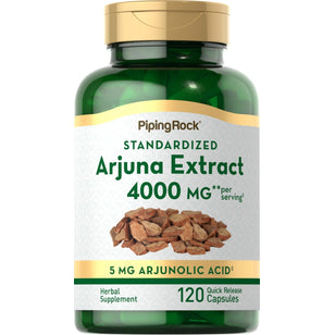 Arjuna Standardized Extract, 4000 mg (per serving), 120 Quick Release Capsules