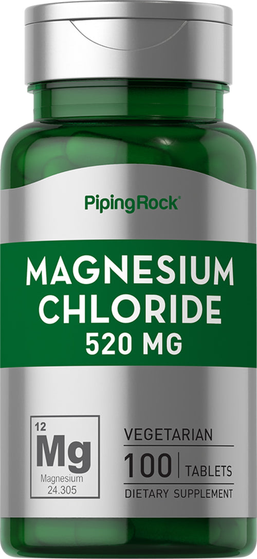 Magnesium Chloride, 520 mg, 100 Tablets Bottle
