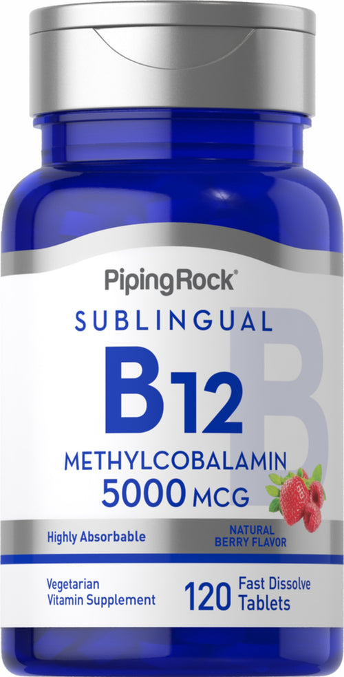 Méthylcobalamine B-12 (sublinguale) 5000 mcg 120 Comprimés à dissolution rapide     