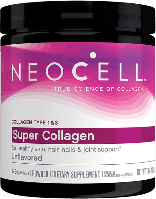 Super Collagen Type 1 & 3 Powder (Unflavored), 7 oz Bottle