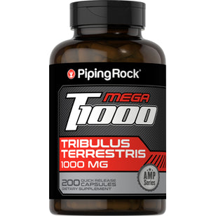 Tribulus Mega, 1000 mg (per serving), 200 Quick Release Capsules