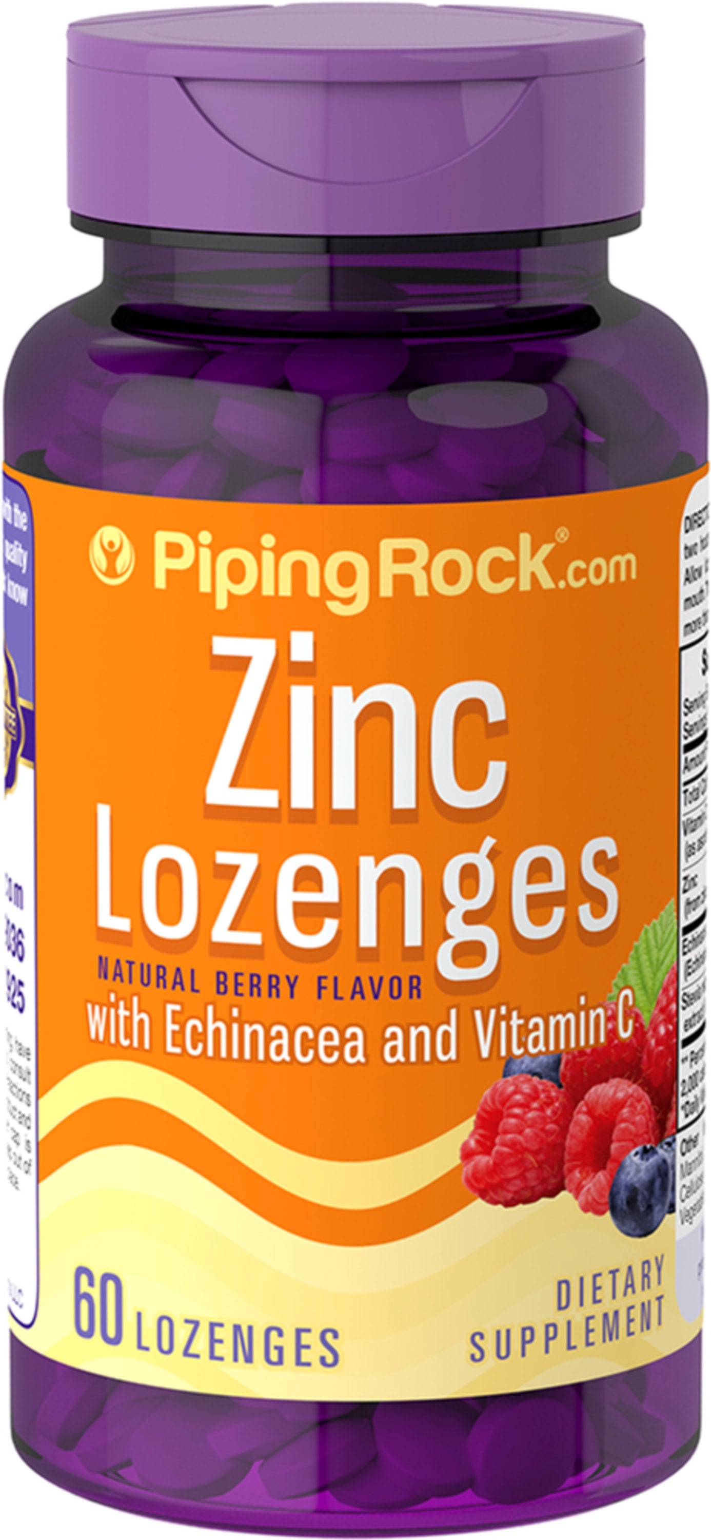 Zinc Lozenges with Echinacea C Natural Berry Flavor 60 Lozenges