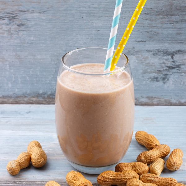 Peanut-butter-smoothie with PipingRock ingredients