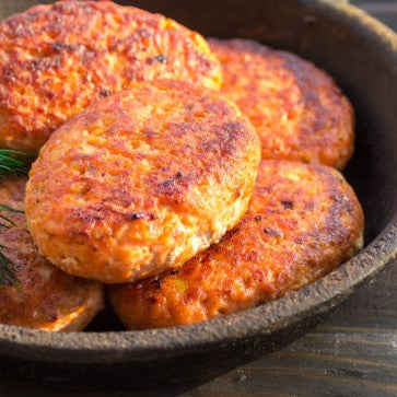 Salmon Cakes recipe from PipingRock