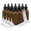 Súprava na miešanie esenciálnych olejov 20 - kvapkacie fľaše, etikety, pipety a lieviky s objemom 60 ml