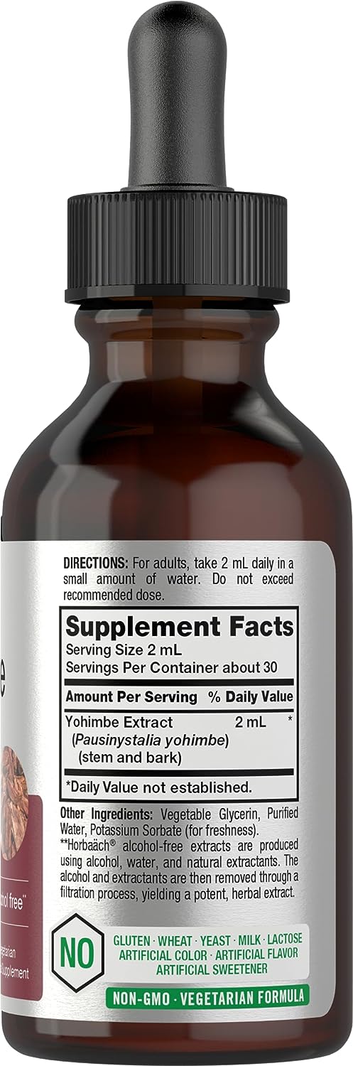 Super Yohimbe Max Liquid Extract Alcohol Free, 2300 mg, 2 fl oz (59 mL) Dropper Bottle