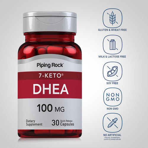 7-Keto DHEA, 100 mg, 30 Quick Release Capsules