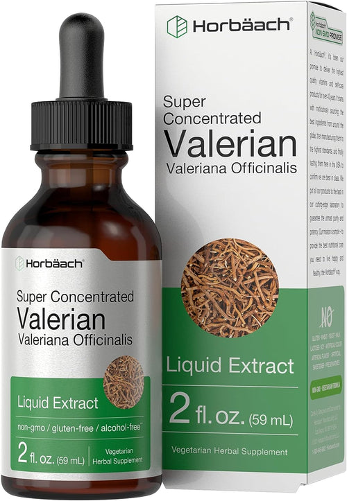 Valerian Root Liquid Extract Alcohol Free, 2 fl oz (59 mL) Dropper Bottle