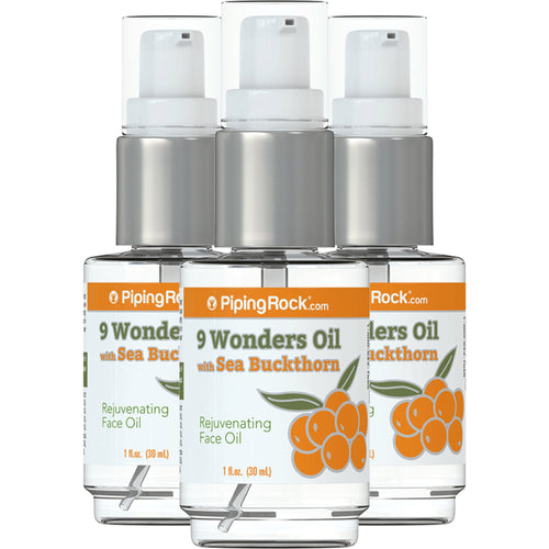 9 Wonders Oil with Sea Buckthorn, 1 fl oz (30 mL) Pump Bottle, 3  Pump Bottles