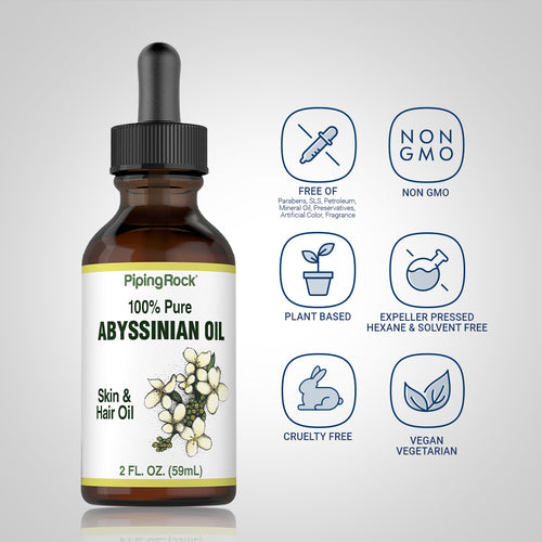 Abyssinian Oil 100% Pure, 2 fl oz (59 mL) Dropper Bottle Dietary Attribute