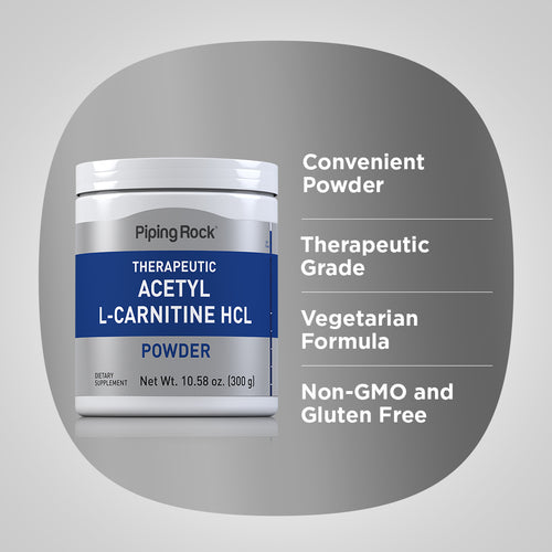 Acetyl L-Carnitine Powder, 10.58 oz (300 g) Bottle Benefits