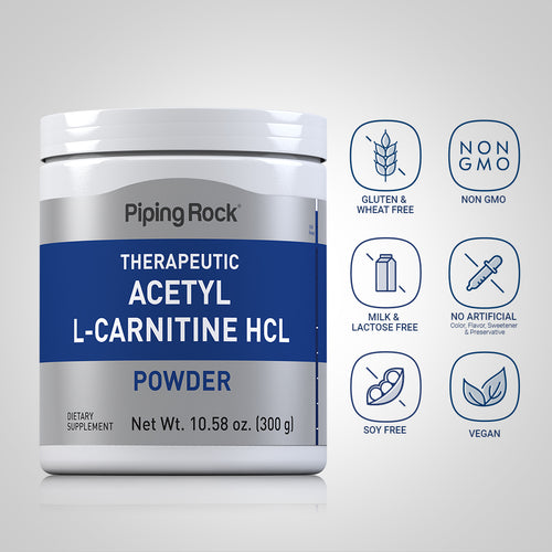 Acetyl L-Carnitine Powder, 10.58 oz (300 g) Bottle Dietary Attributes 