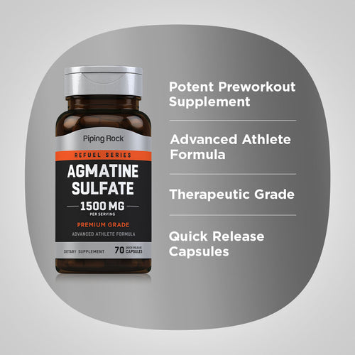 Agmatine Sulfate, 1500 mg, 70 Quick Release Capsules Benefits