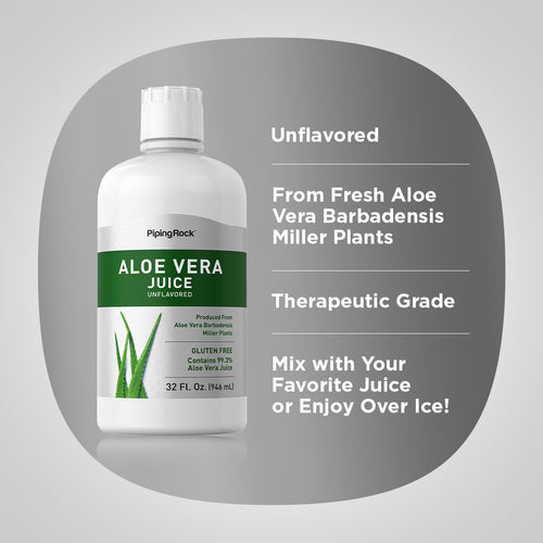 Aloe Vera Juice, 32 fl oz (946 mL) Bottle Benefits