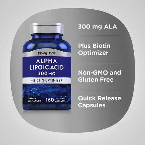 Alpha Lipoic Acid, 300 mg, 160 Quick Release Capsules Benefits