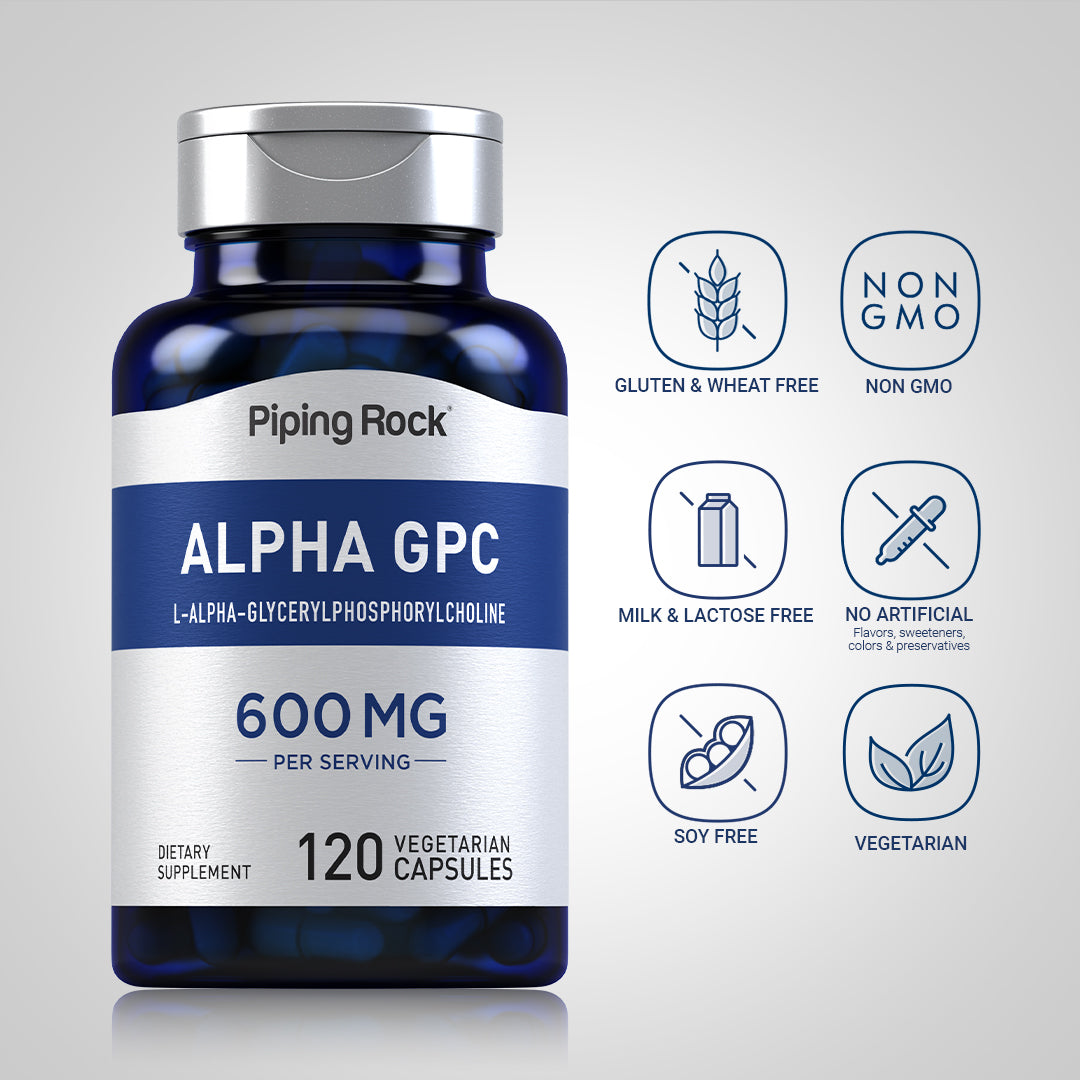 アルファ GPC 600 mg (1 回分) 120 ベジタリアン カプセル