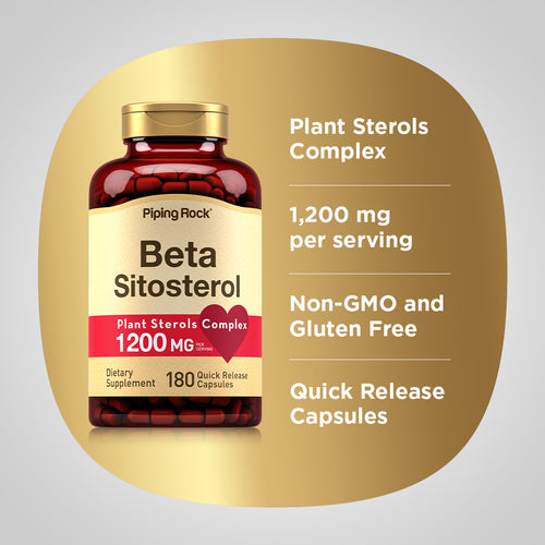 Beta Sitosterol, 1200 mg (per serving), 180 Quick Release Capsules Benefits