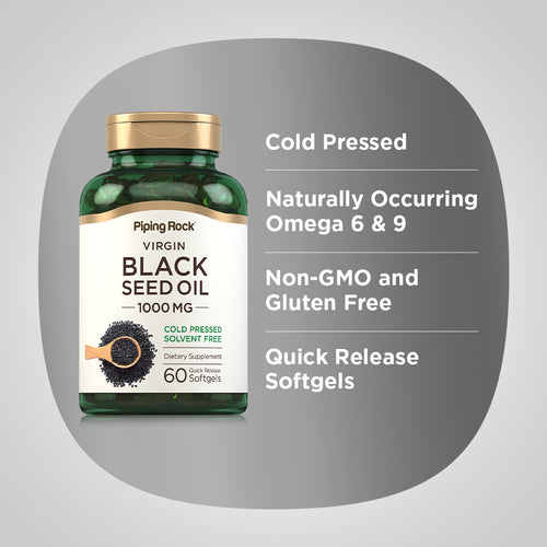 Black Seed Oil, 1000 mg, 60 Quick Release Softgels
